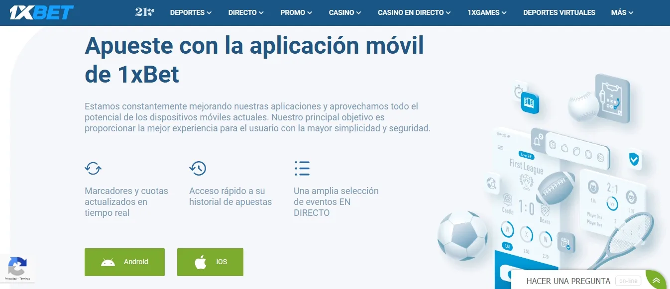 1xBet aplicación México